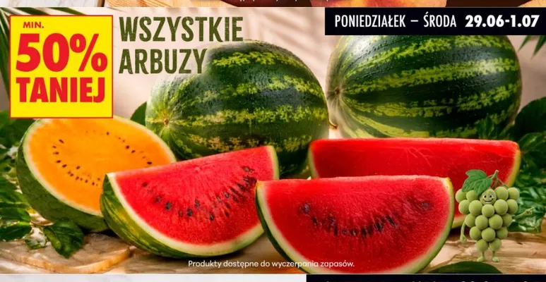 Arbuzy promocja w Biedronka