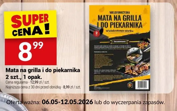 Mata na grilla i do piekarnika Wielofunkcyjna 2szt. promocja w Twój Market
