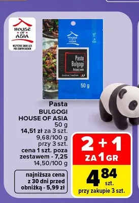 Pasta Bulgogi House of Asia promocja w Carrefour
