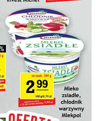 Chłodnik warzywny Mlekpol promocja w Gram Market