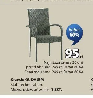 Krzesło GUDHJEM promocja w Jysk