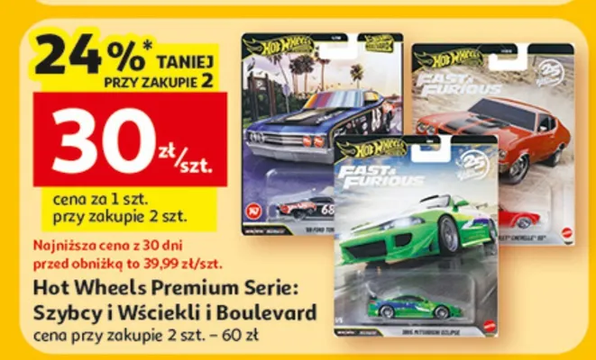 Hot Wheels Premium Serie: Szybcy i Wściekli i Boulevard promocja w Auchan