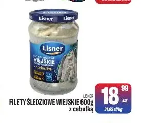 Filety śledziowe wiejskie z cebulką Lisner promocja w Tomi Markt