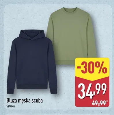 Bluza męska scuba promocja w Aldi