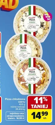 Pizza chłodzona Virtu Bianca promocja w Carrefour