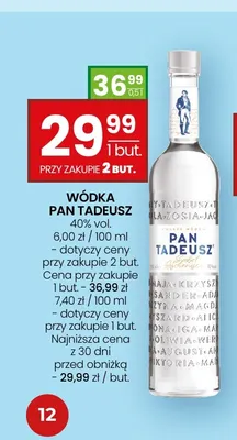 Wódka Pan Tadeusz promocja w Twój Market
