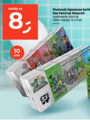 Chusteczki higieniczne Kartika Paw Patrol 10-pak promocja w Dealz