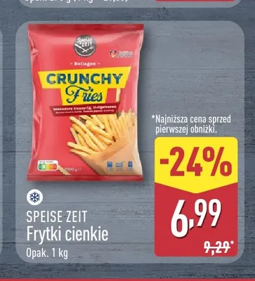 Frytki cienkie Speise Zeit promocja w Aldi