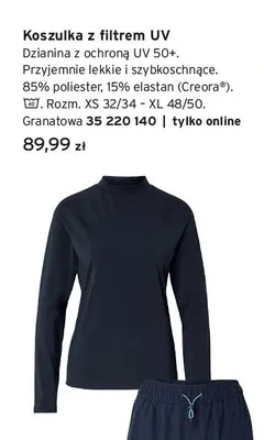 Koszulka z filtrem UV promocja w Tchibo