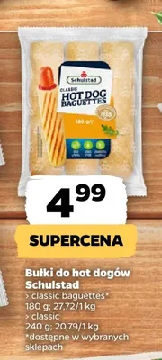 Bułki do hot dogów Schulstad classic baguettes promocja w Netto