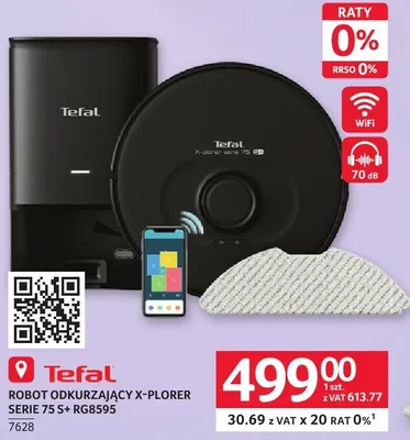 Robot odkurzający X-PLORER SERIE 75 S+ RG8595 Tefal promocja w Selgros