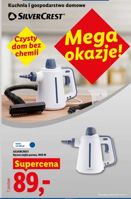 Ręczna myjka parowa Silvercrest promocja w Lidl