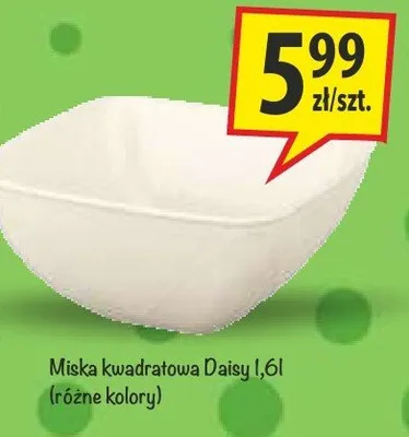 Miska kwadratowa Daisy 1,6l promocja w Arhelan