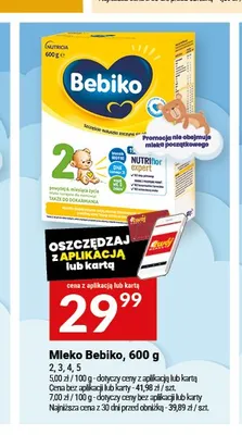 Mleko Bebiko 3 600g promocja w Twój Market