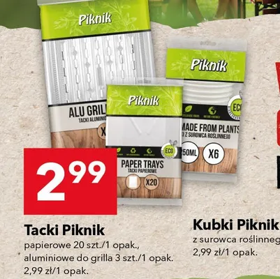 Kubki z surowca roślinnego 250 ml/6 szt. promocja w LEWIATAN