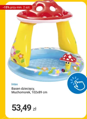 Basen dziecięcy Intex Muchomorek 102x89 cm promocja w Smyk