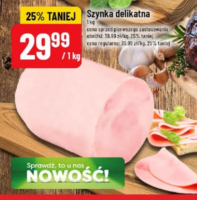 Szynka delikatna promocja w POLOmarket