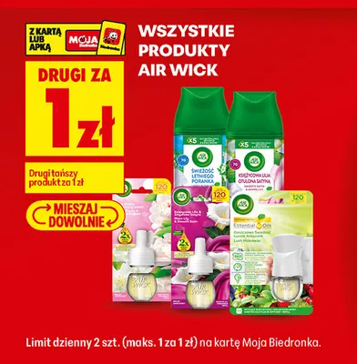 Produkty Air Wick promocja w Biedronka