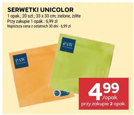Serwetki promocja w Stokrotka