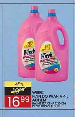 Płyn do prania Wirek do kolorów promocja w Wafelek