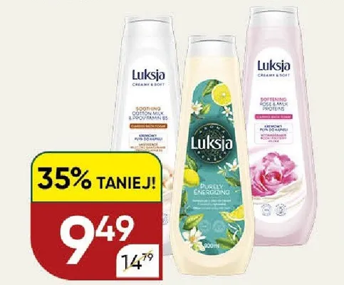 Płyn do kąpieli Luksja Purely Energizing promocja w Chata Polska