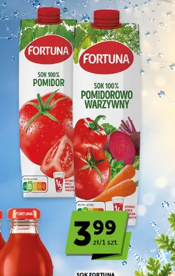 Sok pomidor Fortuna 100% promocja w Euro Sklep
