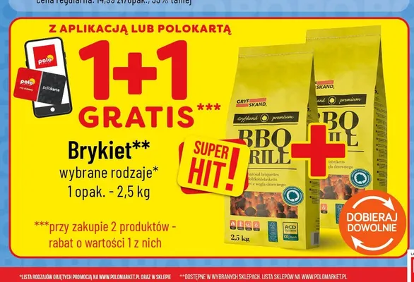 Brykiet Gryfskand BBQ Grille promocja w POLOmarket