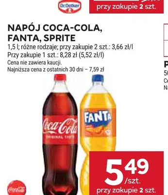 Napój gazowany Coca-Cola promocja w Stokrotka