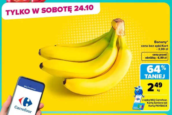 Banany promocja w Carrefour Market