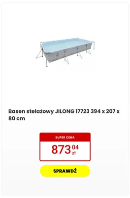 Basen stelażowy Jilong 17723 promocja w Media Expert