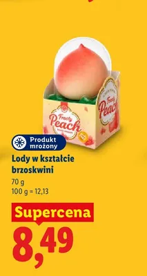 Lody w kształcie brzoskwini Frosty Peach promocja w Lidl