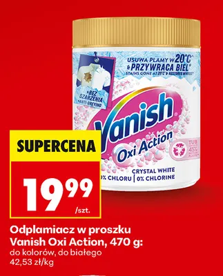 Odplamiacz w proszku Vanish Oxi Action do kolorów promocja w Biedronka