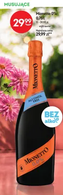Wino bezalkoholowe musujące Mionetto promocja w Żabka