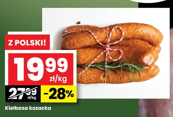 Kiełbasa kozacka promocja w emma MARKET