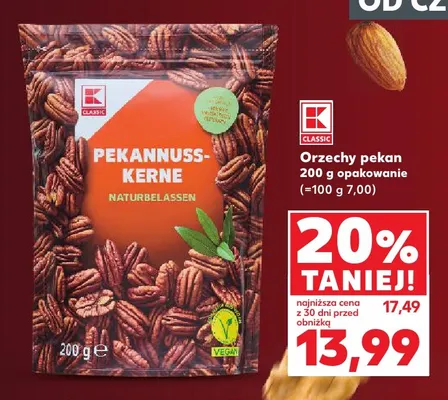 Orzechy pekan K-Classic promocja w Kaufland