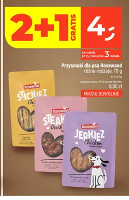 Przysmaki dla psa Rosewood Stickiez Chicken promocja w Dealz