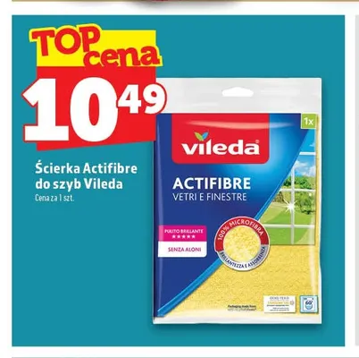 Ścierka Actifibre do szyb Vileda promocja w TOPAZ