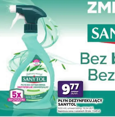 Płyn dezynfekujący Sanytol uniwersalny promocja w Stokrotka