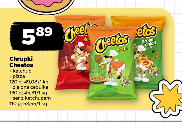 Chrupki Cheetos ser z ketchupem promocja w Netto