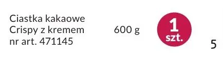 Ciastka kakaowe Crispy z kremem promocja w Makro