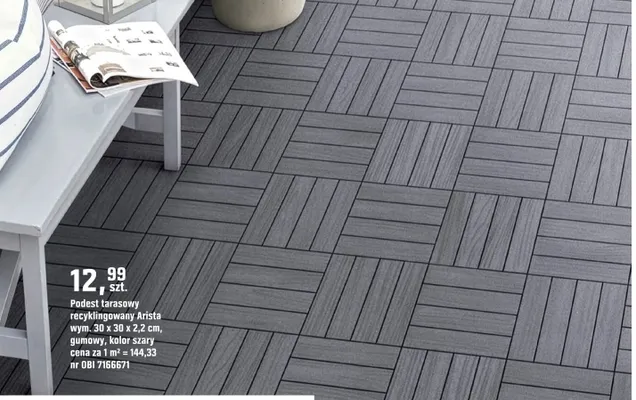 Podest tarasowy recyklingowany Arista promocja w OBI