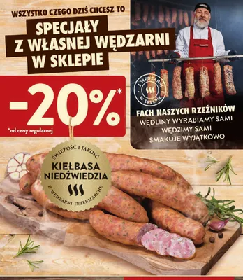 Kiełbasa niedźwiedzia Intermarché promocja w Intermarche