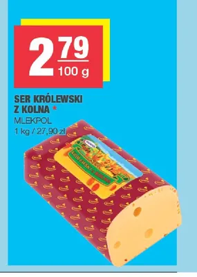 Ser Królewski z Kolna Mlekpol promocja w SPAR
