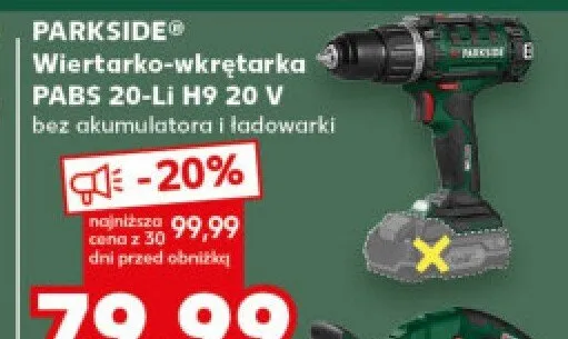 Wiertarko-wkrętarka PABS 20-Li H9 promocja w Kaufland