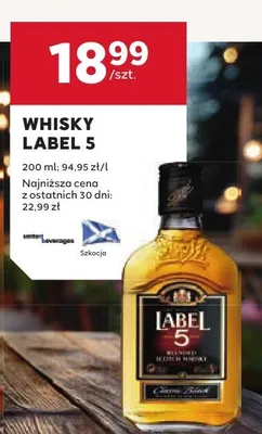 Whisky Label 5 promocja w Stokrotka