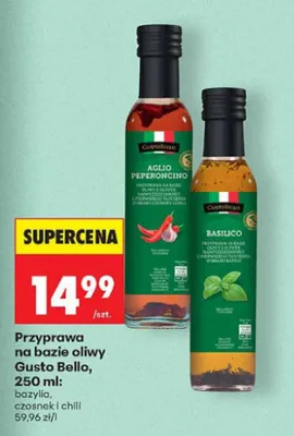 Przyprawa na bazie oliwy Gusto Bello bazylia promocja w Biedronka