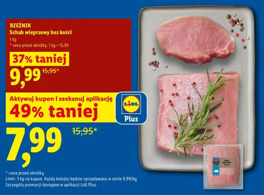 Schab wieprzowy bez kości Rzeźnik promocja w Lidl