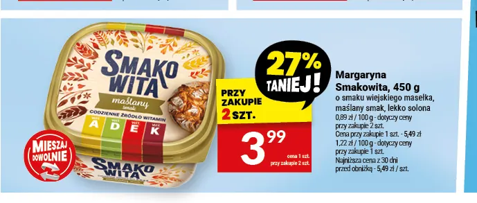 Margaryna maślany smak Smakowita promocja w Twój Market