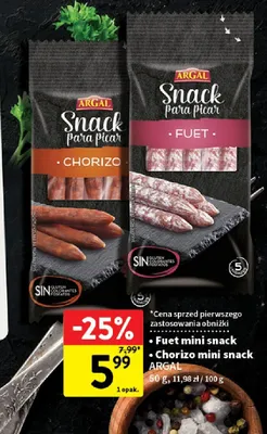 Fuet mini snack promocja w Intermarche