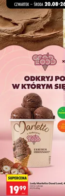 Lody Marletto Good Lood z kremem Choconoot promocja w Biedronka